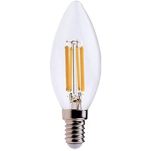 LED filament lamp, Olive C35, 6W / 806lm, E14 fitting, 4000K