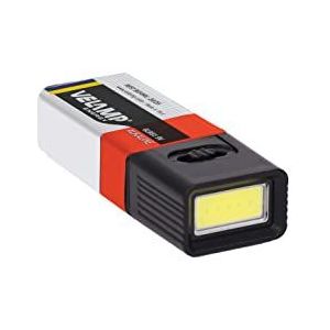 Snicker: COB LED zaklamp 50 lumen met 9 V batterij