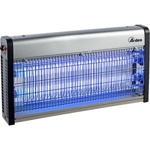 Ardes ZAK AR6S30B Elektrisch muggennet met 2 lampen, 15 W, om op te hangen, met insectenverzamelaar van aluminium, 30 W, kunststof, zwart