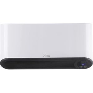 ARDES | AR4W05P Pareto Flex Keramische ventilatorkachel voor wandmontage, 2000 W, waterdicht, programmeerbare badkamerventilatorkachel, 12-uurs timer, wit keramisch paneel met digitaal led-display