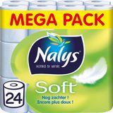 Nalys Soft Hybride Toiletpapier in 80% Recycled Folie 2-laags 24 stuks