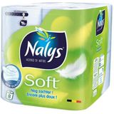 1+1 gratis: Nalys Soft Hybride Toiletpapier in 80% Recycled Folie 2-laags 8 stuks
