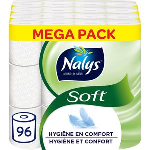 Nalys Soft Wit Toiletpapier - 2 Lagen - 96 Rollen