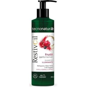 RestivOil Tecnonaturae Verhelderende shampoo voor normaal haar, gefermenteerde vruchten, lichte oliën, biologisch afbreekbaar, 250 ml