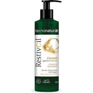 Restivoil Tecnonaturae Nutrition Shampoo, Droog Haar Gefermenteerd, Lichte Oliën, Biologisch afbreekbaar, 250 ml