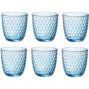 Bormioli Rocco Slot Blauw Glazenset 6 Stuks 290 ml