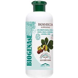 Biogenase - Douchegel Van Paardenkastanje - Natuurlijke Bodywash Verrijkt Met Extracten Van AloÃ« Vera En Tarwekiem - Hydraterende, Anti-Cellulitis En Droge Huidbehandeling - Zonder Parabenen - 500 ml