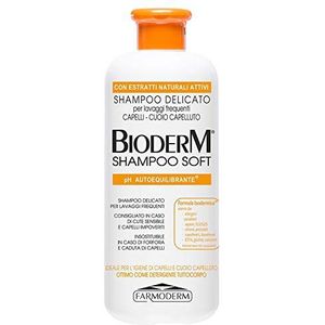 Bioderm Shampoo Soft - Shampoo voor Gevoelige Hoofdhuid - Behandeling Tegen Roos en Seborrheic Dermatitis - Herstelt de pH Van de Hoofdhuid - 500 ml