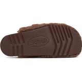 Klomp Scholl Women Alaska 3.0 Synthetic Fur Gr Brown-Schoenmaat 35