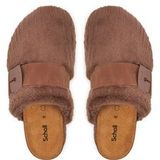 Klomp Scholl Women Alaska 3.0 Synthetic Fur Gr Brown-Schoenmaat 35