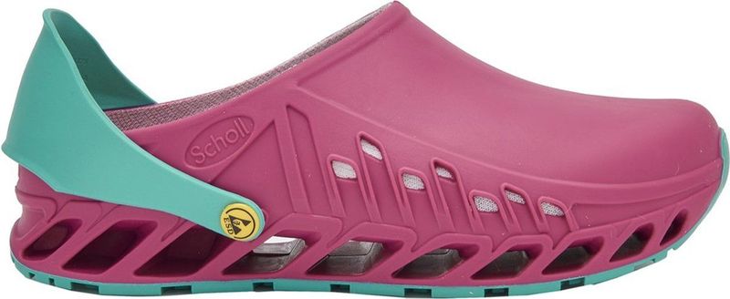 Scholl - Evoflex - Klomp - Fuchsia Emerald - Antibacteriële Voering