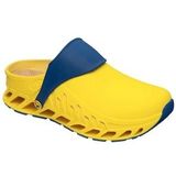 Klomp Scholl Unisex Evoflex Yellow Navy Blue-Schoenmaat 43