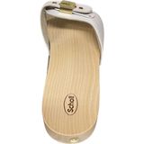 Scholl - Pescura Flat - Slipper - White - 100% Leer - Verstelbare Gesp