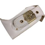 Scholl - Pescura Flat - Slipper - White - 100% Leer - Verstelbare Gesp