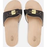 Scholl Slipper Pescura Heel Zwart