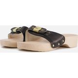Scholl Slipper Pescura Heel Zwart