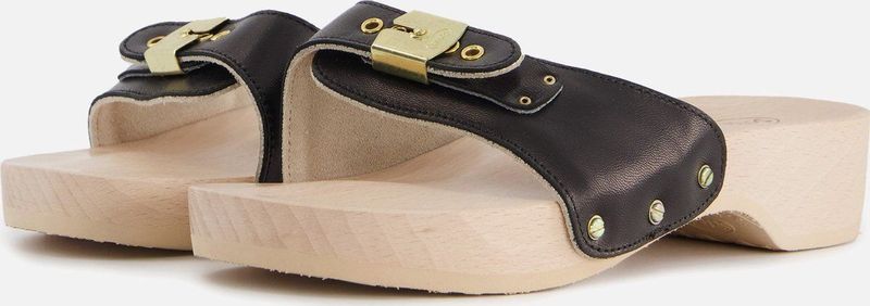 Scholl Slipper Pescura Heel Zwart