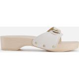 Scholl Pescura Heel Sandalen wit Leer - Dames
