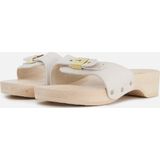 Scholl Pescura Heel Sandalen wit Leer - Dames