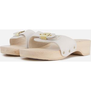 Scholl Pescura Heel Sandalen wit Leer - Dames
