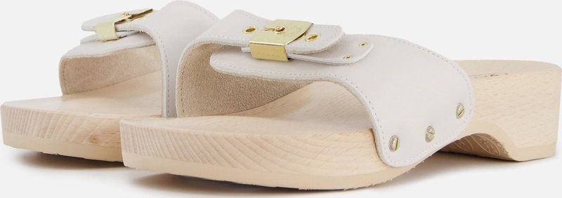 Scholl Pescura Heel Sandalen wit Leer - Dames