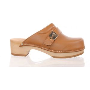 Klomp Scholl Women Pescura Clog 50 Cognac