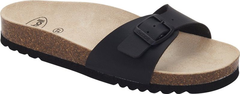 Scholl - Estelle - Damessandalen - Zwart - Softstep