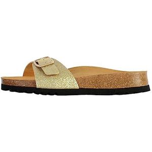 Scholl Estelle sandaal voor dames, Platina Goud, 37 EU