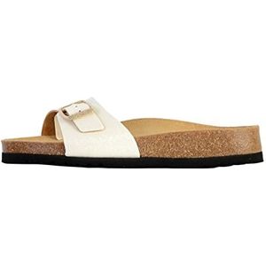 Scholl estelle leren slippers, Wit, 37 EU