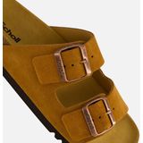 Scholl - Josephine - Slipper - Brown - 100% Suède - Comfortabel Voetbed