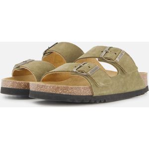 Scholl - Josephine - Slipper - Khaki - Suède - Rubber