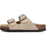 Scholl - Josephine - Slipper - Beige - 100% Suède - Comfortabel Voetbed