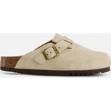 Scholl - Fae - Damesslippers - Beige - Suède - Ergonomisch Voetbed