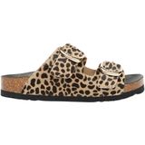 Scholl - Noelle Printed Leather - Slipper - Leopard - Leer
