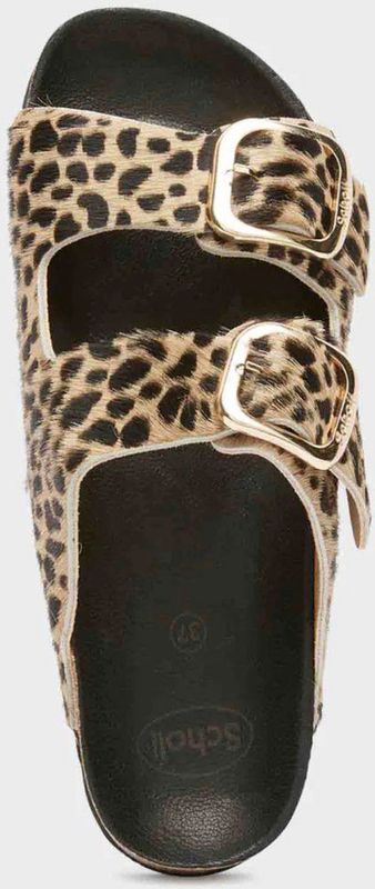 Scholl - Noelle Printed Leather - Slipper - Leopard - Leer