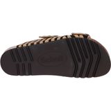 Scholl - Noelle Printed Slipper - Zebra Beige Zwart - Leer