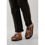 Scholl - Noelle Printed Slipper - Zebra Beige Zwart - Leer