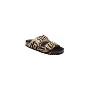 Scholl - Noelle Printed Slipper - Zebra Beige Black - Leer