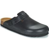 Scholl - Olivier - Klomp - Zwart - Leer - Ergonomisch Voetbed