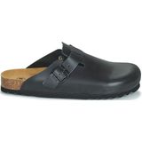 Scholl - Olivier - Klomp - Zwart - Leer - Ergonomisch Voetbed