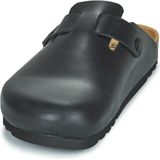 Scholl - Olivier - Klomp - Zwart - Leer - Ergonomisch Voetbed