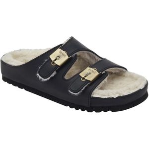 Medische Klomp Scholl Women Kim Leather Black