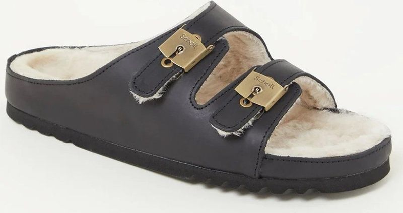 Scholl - Kim - Medische Klomp - Zwart - Leer