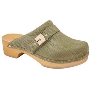 Klomp Scholl Women Pescura Clog 50 Light Green-Schoenmaat 40