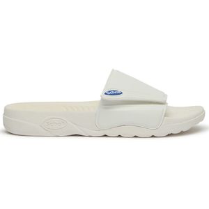 Scholl - Nautilus - Slipper - Wit - 100% PVC - Klittenbandsluiting