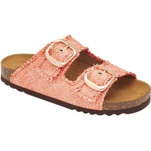 Scholl - Noëlle Raffia - Slippers - Oranje - Raffia