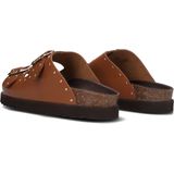 Scholl - Beatriz - Slipper - Cognac - Lederen Bovenwerk - Verstelbare Gespsluiting