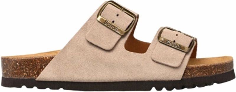 Scholl Slipper Josephine Suede Dark Beige
