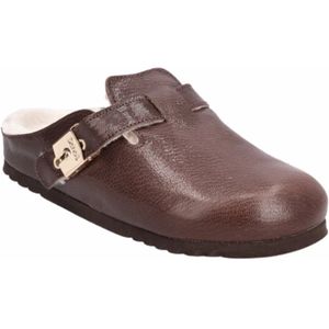 Scholl - Grace - Sandaal - Donkerbruin - Leer - Met EVA Buitenzoal