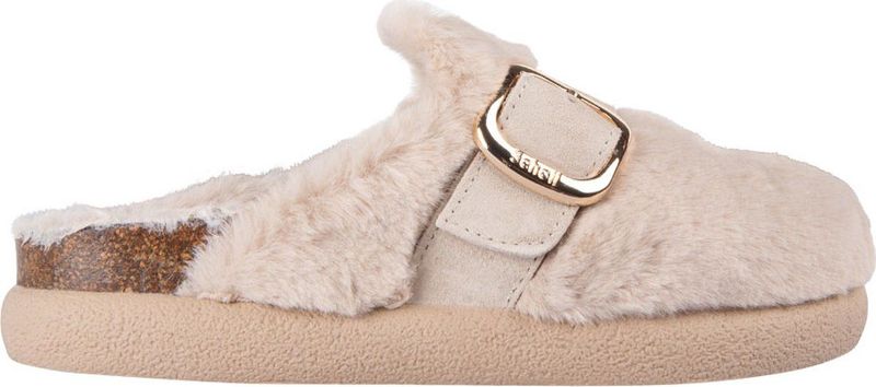 Scholl Dames Ivy Big Buckle sandaal, Beige, 39 EU